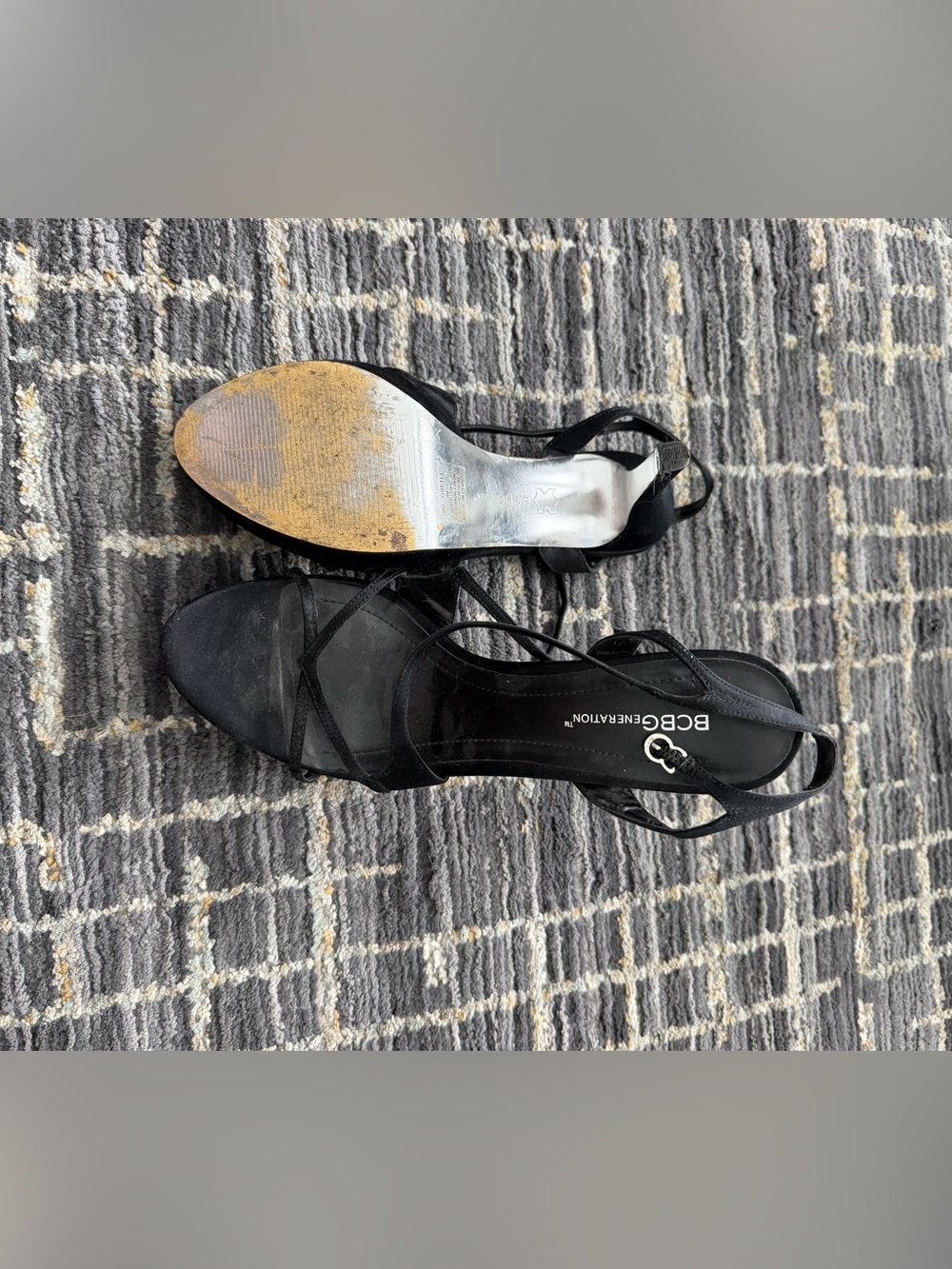 Black Strappy Women's heels
